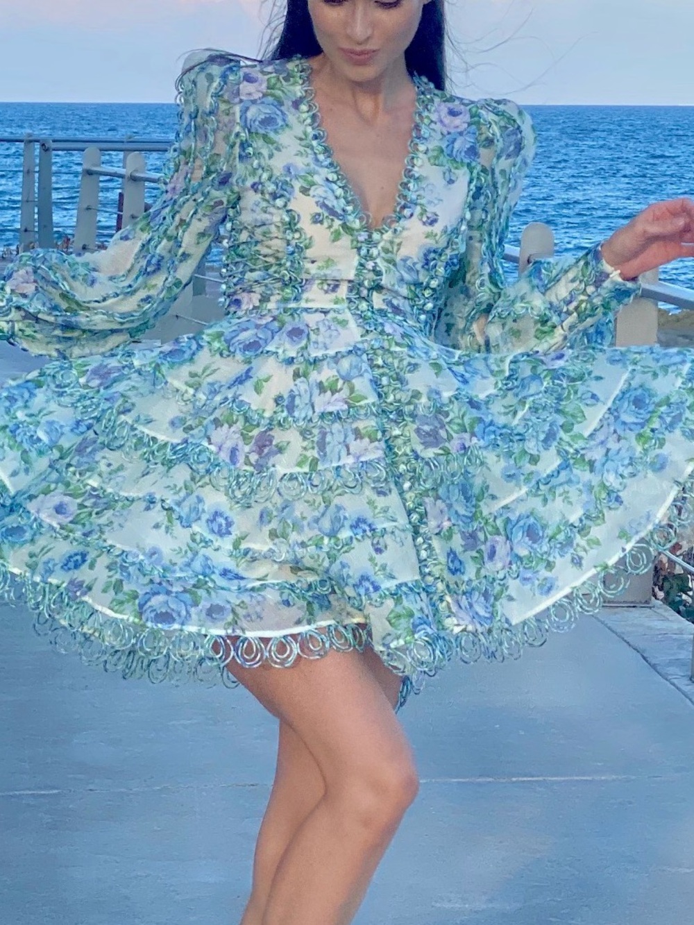 Zimmermann whitewave dress sz 0 exclusive to Barney’s rare